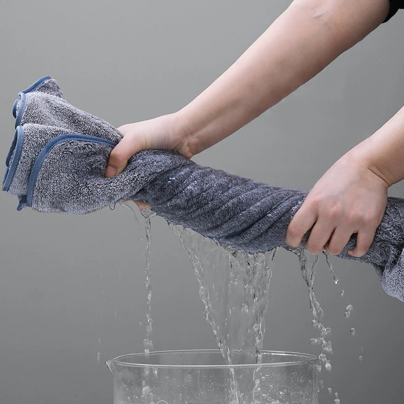 Bamboo Charcoal Coral Velvet Bath Towel – Super Absorbent for Daily Bathroom Use