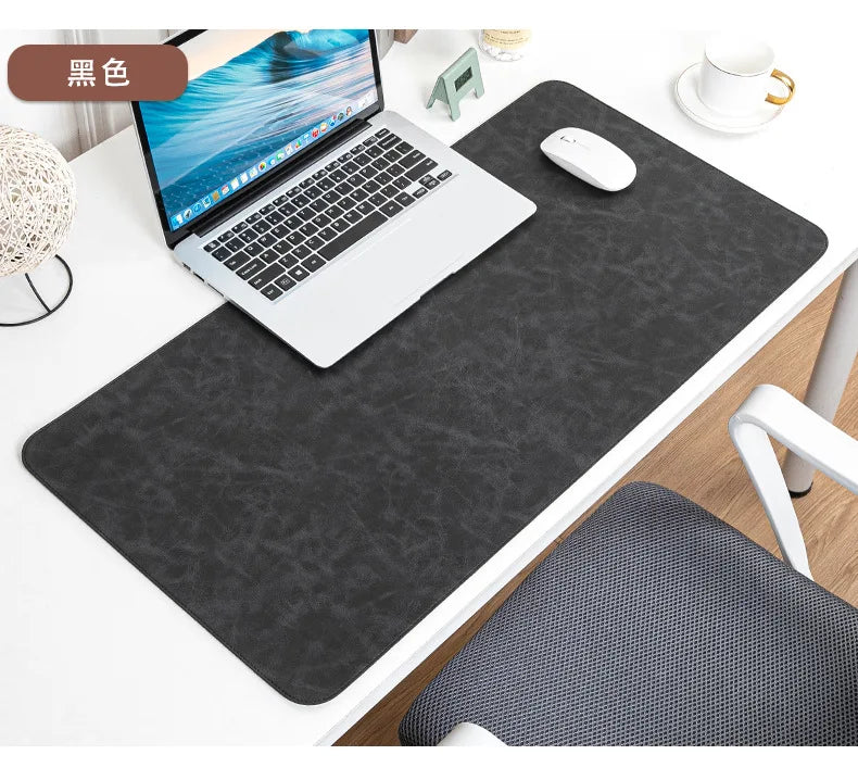 Large PU Leather Desk Pad – Waterproof Protective Mat for Office Gaming