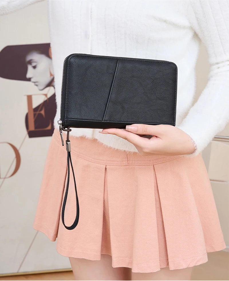 RFID Leather Passport Wallet – Anti-Theft Card Holder for Travel