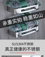 Stainless Steel Corner Shower Shelf – Wall Mounted Organizer for Bathroom Storage
