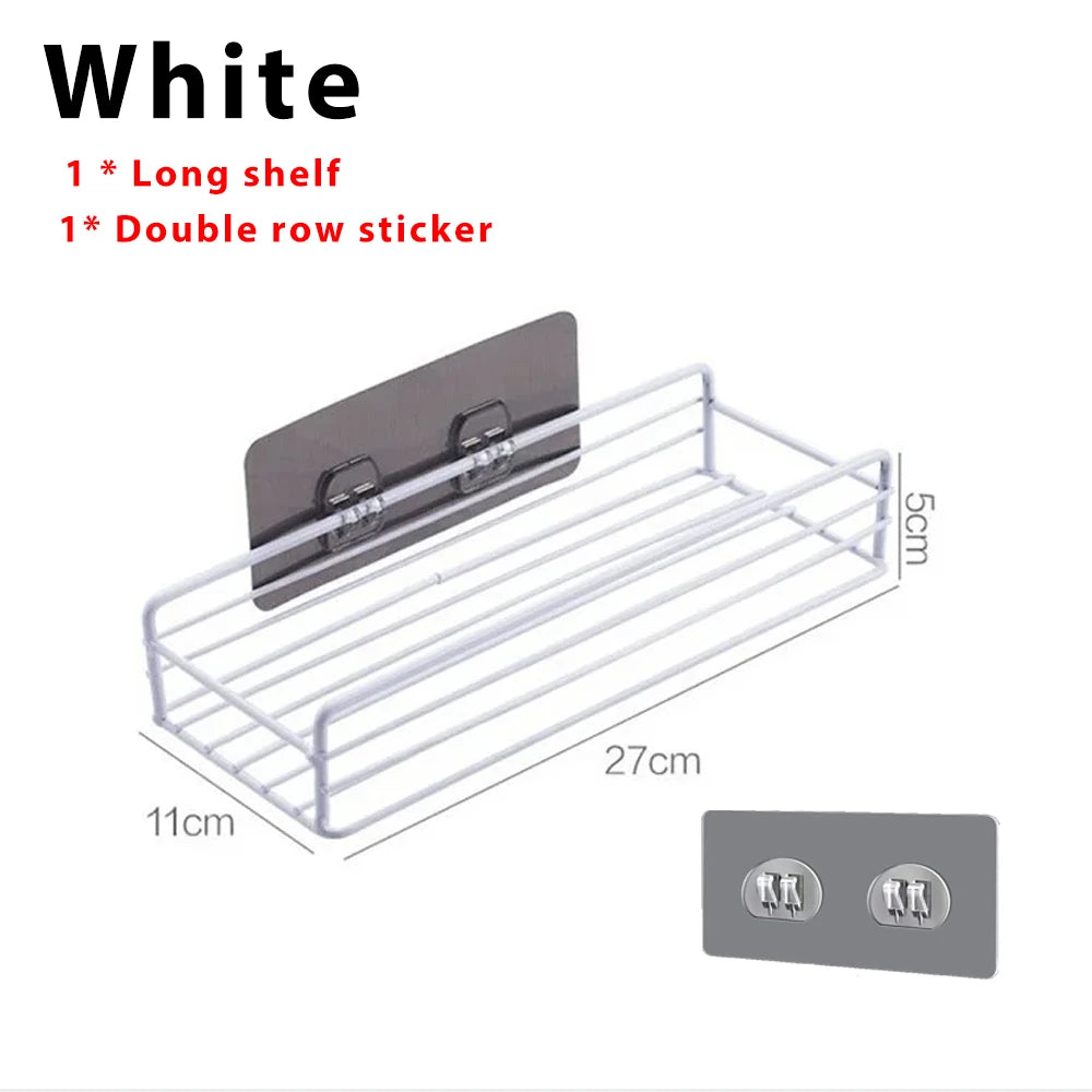 Bathroom Corner Storage Shelf – Wall Mounted Organizer for Shower