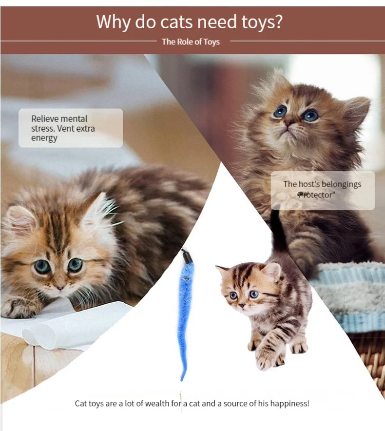 Interactive Cat Feather Toy Set – Retractable Wand for Indoor Pet Play