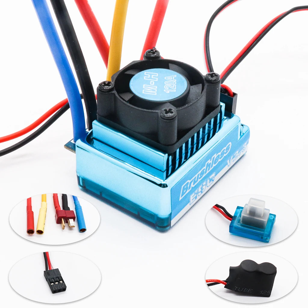 Brushless RC Motor and ESC Set – High Performance for 1/10 Racing Cars