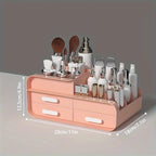 Large Plastic Makeup Organizer – Multi-Drawer Storage for Vanity Desktop