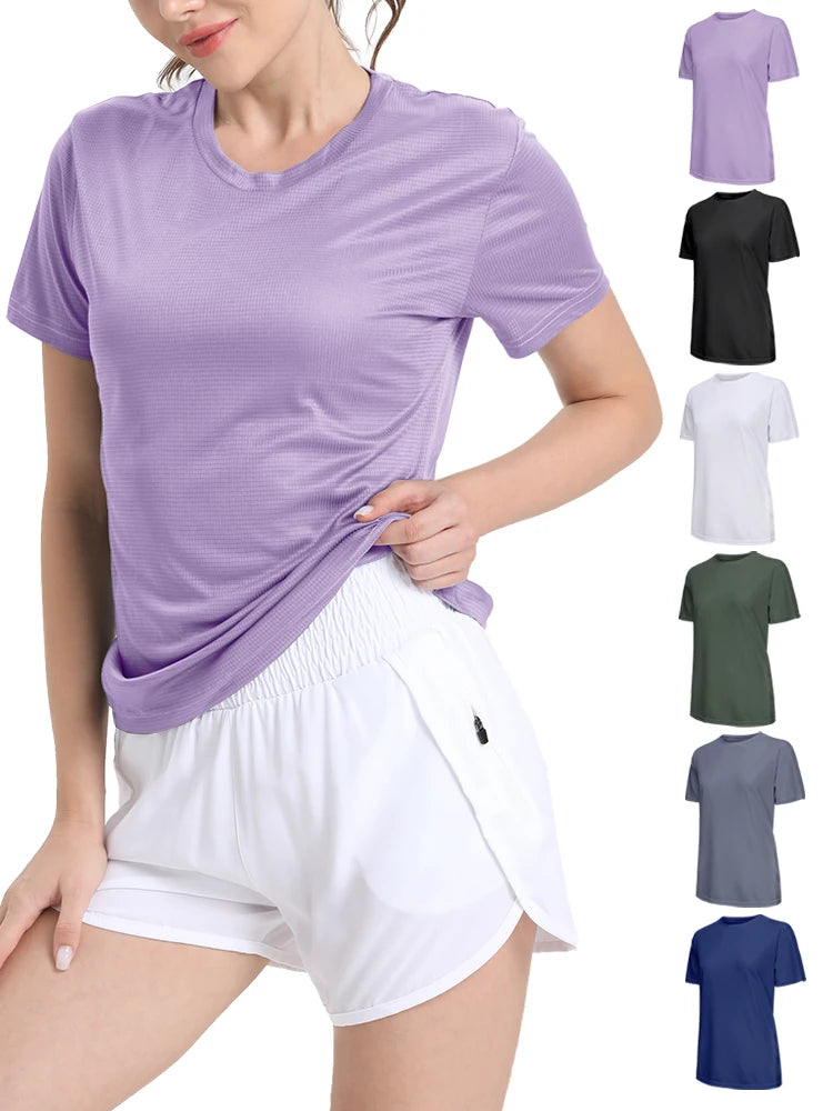 Women's Ultralight Compression Shirt – Quick Dry Sport Top for Running Gym