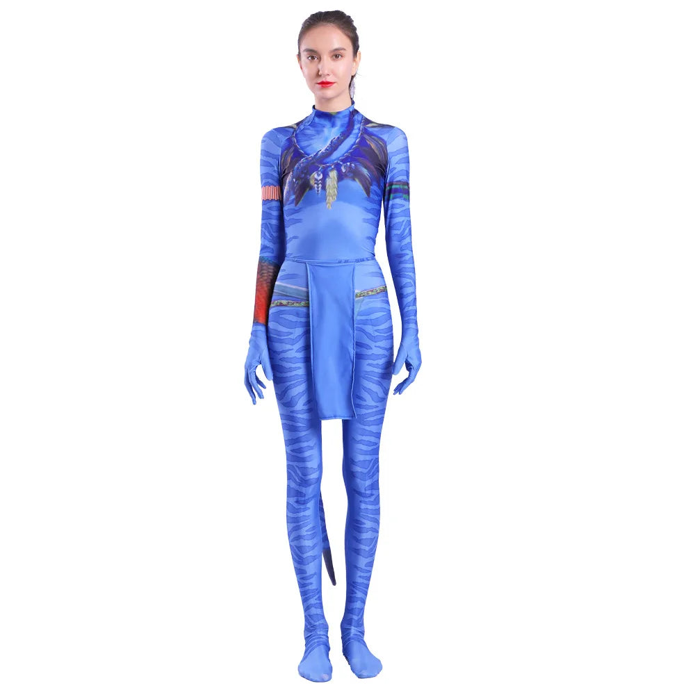Avatar Alien Bodysuit – The Way of Water Jumpsuit for Halloween Cosplay
