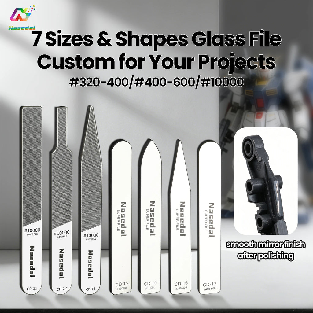 Glass Polishing File – Ultra Fine Mirror Finish for DIY Plastic Models