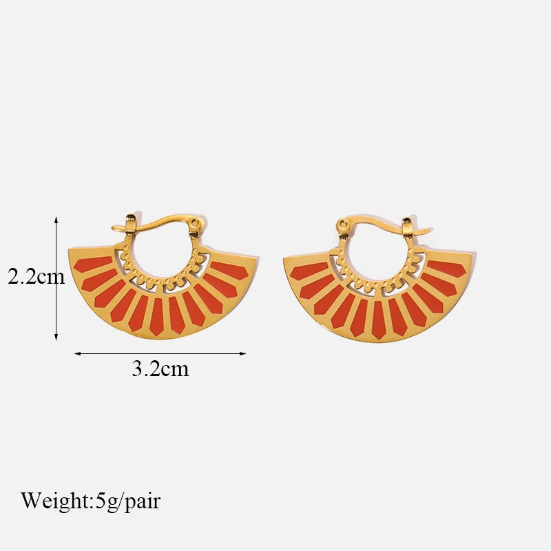 316L Stainless Steel Waterproof Earrings – Minimalist Jewelry for Vacation