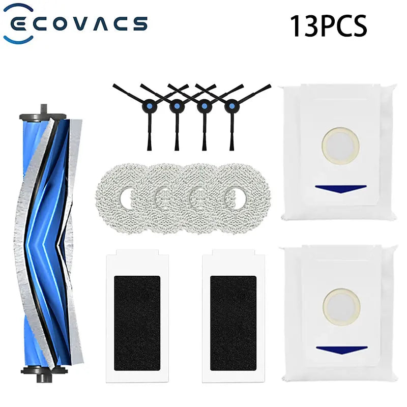 Vacuum Replacement Parts Kit – Filter and Brush Set for Ecovacs T30 Pro Omni