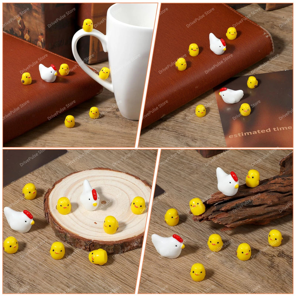 Mini Chicken Car Ornament – Cute Dashboard Charm for Auto Interior Decor