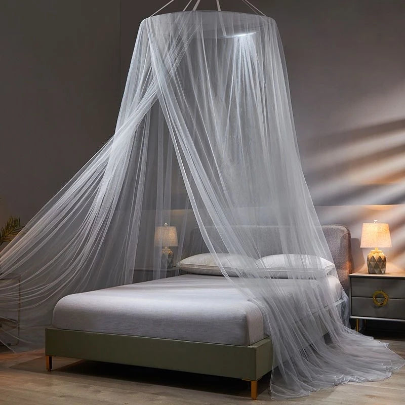 Elegant Mesh Mosquito Net – Double Bed Canopy for Home Bedroom Protection