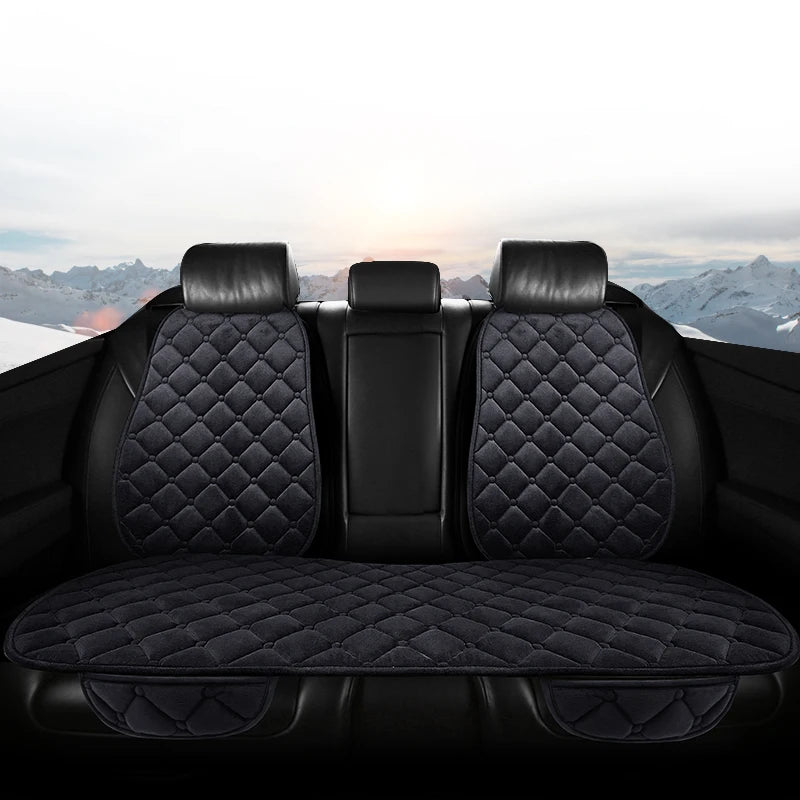 Universal Plush Car Seat Cushion – Winter Warmth for Automotive Interior