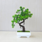 Artificial Potted Bonsai Tree – Zen Miniature Plant for Home Desk Decor