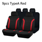 Universal Polyester Car Seat Cover Set – Bicolor Protector for Auto Interior