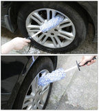 Car Wash Brush – Plush Non-Slip Tool for Wheels and Rims Cleaning