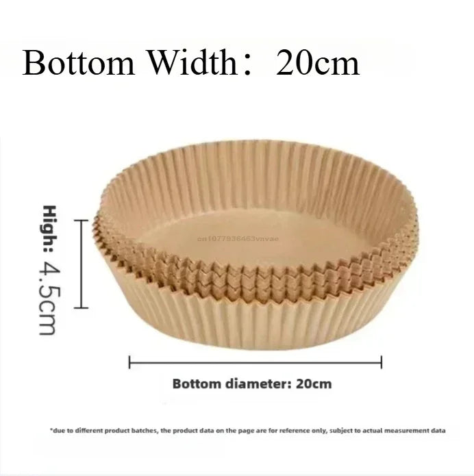 Disposable Air Fryer Liners – Non-Stick Parchment Paper for Baking and Roasting