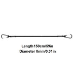 Elastic Bungee Cords with Hooks – Heavy Duty Tie Down for Car Roof Racks