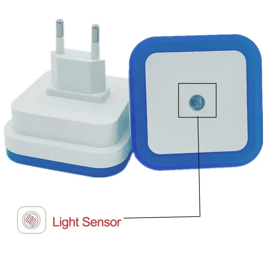 LED Auto Sensor Night Light – Energy Saving Plug-in Lamp for Kids Bedroom
