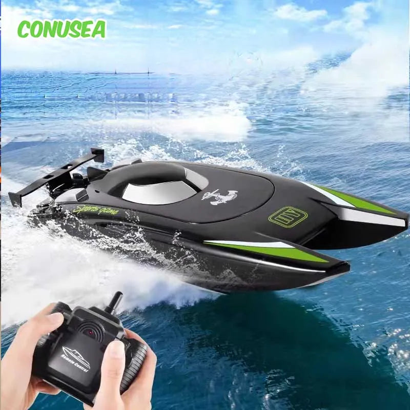 High Speed RC Racing Boat – 2.4G Dual Motor Watercraft for Kids