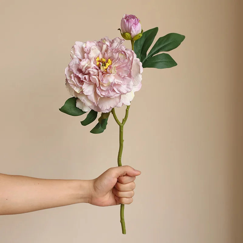 Large Silk Peony Bouquet – Realistic Artificial Flowers for Home Wedding Decor