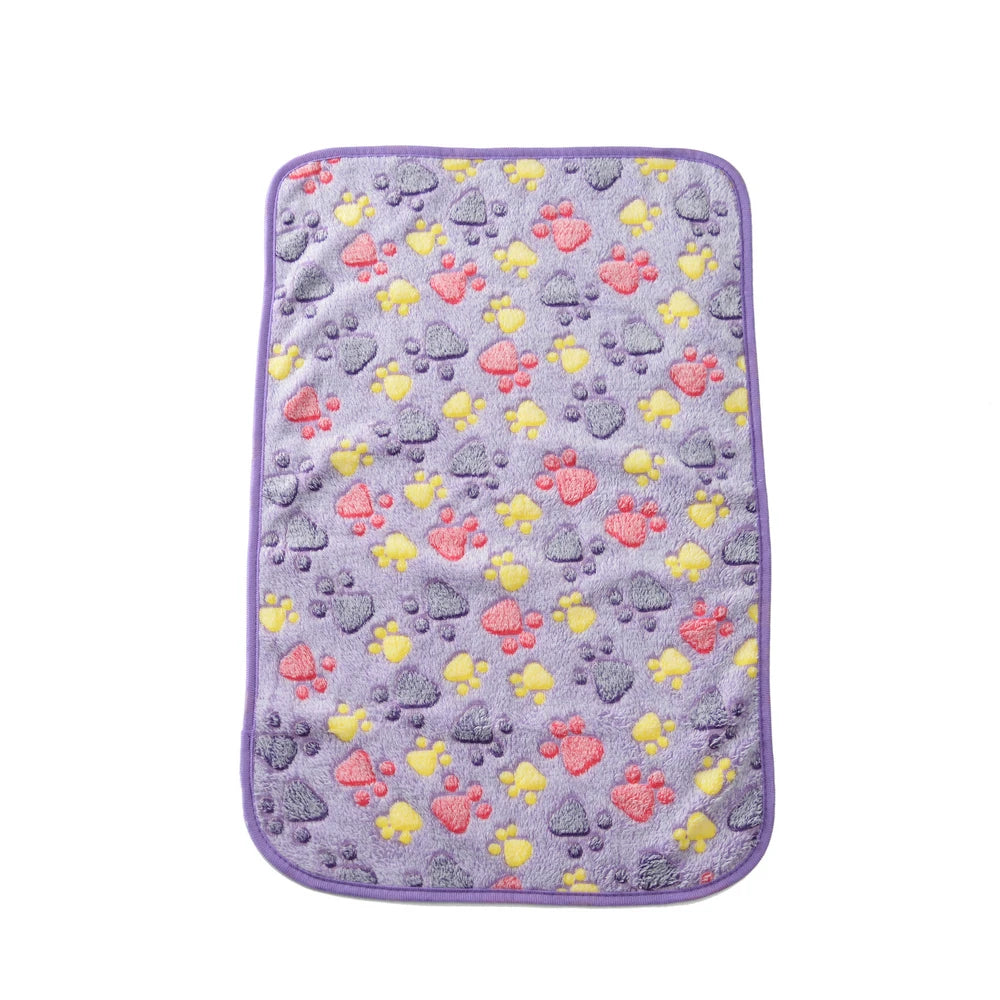 Fleece Pet Bed Blanket – Soft Warm Mat for Small to Large Dogs and Cats