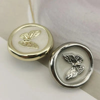 Metal Butterfly Buttons – 18mm and 23mm Enamel Sewing Fasteners for Jackets