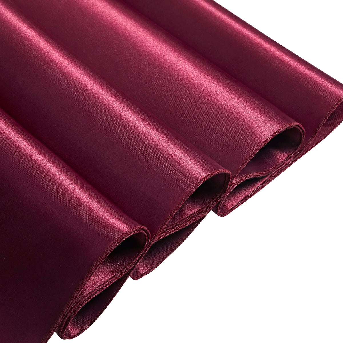 Rectangle Satin Tablecloth – Silky Soft Solid Table Cover for Wedding Banquet