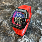 Luminous Tonneau Men's Watch – Luxury Sport Calendar Wristwatch for Daily Wear