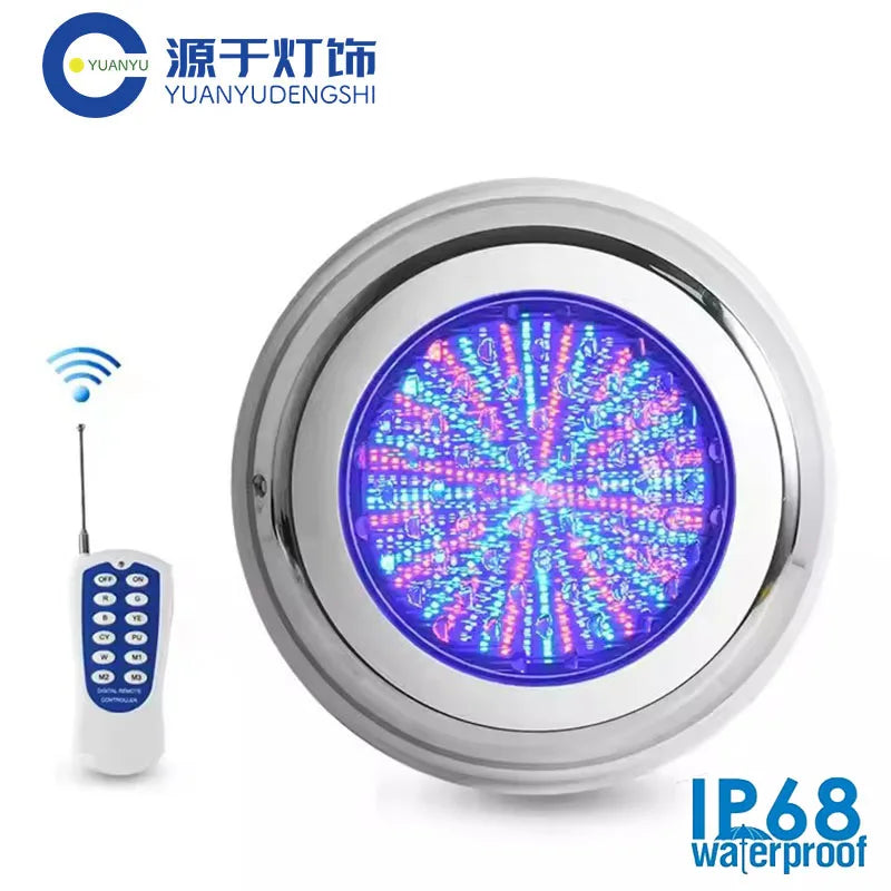RGB LED Swimming Pool Lamp – Stainless Steel Waterproof Light for Underwater