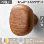 Natural Wooden Wall Hooks – Minimalist Coat and Hat Hanger for Entryway