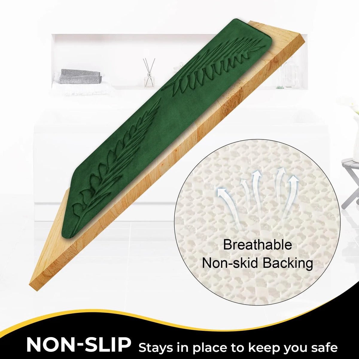 Memory Foam Bath Mat – Non-Slip Water Absorbent Rug for Bathroom