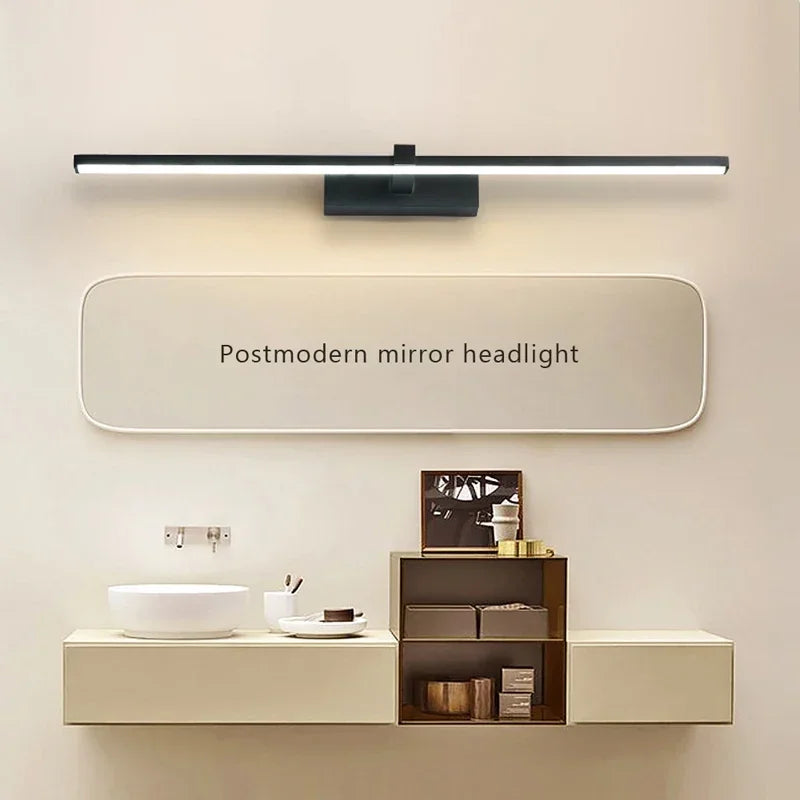 Modern Aluminum LED Wall Light – Adjustable Bathroom Mirror Vanity Lamp