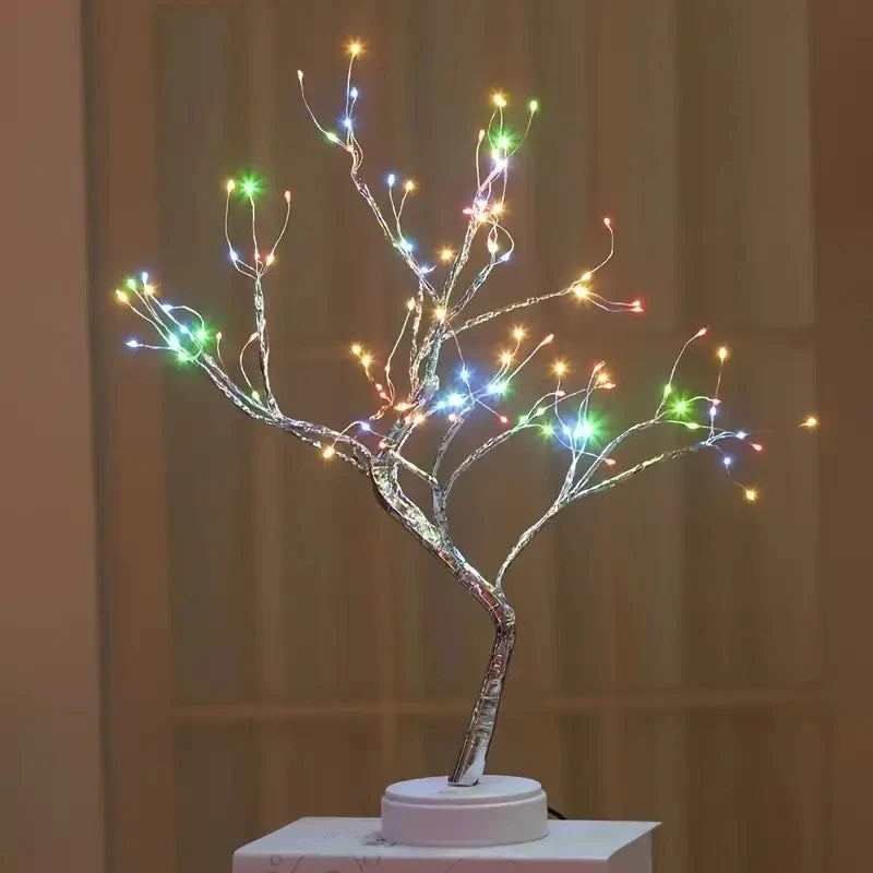 108 LED Bonsai Tree Light – Colorful USB Battery Decor for Home Bedroom Christmas