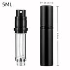 Refillable Aluminum Perfume Atomizer – Portable Spray Bottle for Travel