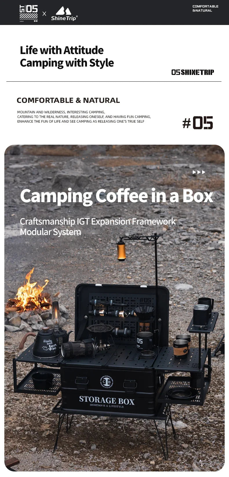Aluminum Modular IGT Case – Lightweight Storage for Outdoor Camping