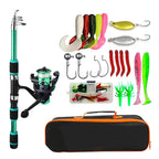 Telescopic Fishing Rod Set – Portable Spinning Reel Kit for Outdoor Travel