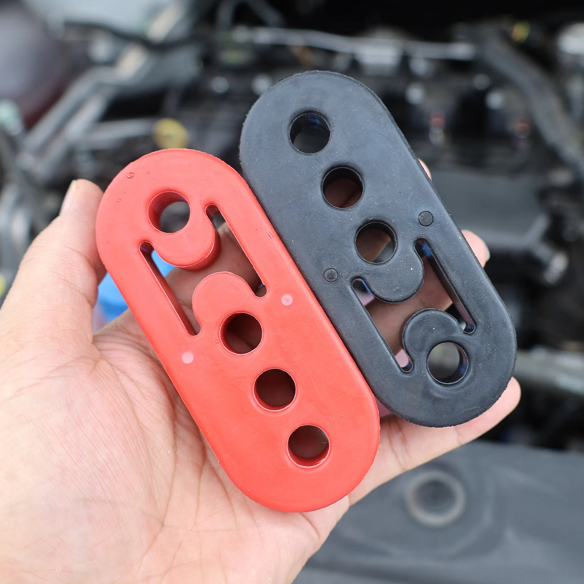 Rubber Exhaust Hanger – 4-Hole Muffler Mount Bracket for Automotive Repair