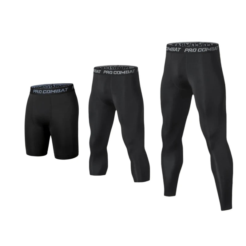 Mens Compression Tights – Moisture Wicking Baselayer for Athletic Workout