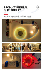 LED Lighting Transformer – Multi-Watt Power Adapter for LED Light Strips