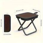 Portable Folding Stool – Lightweight Carrying Handle for Outdoor Camping