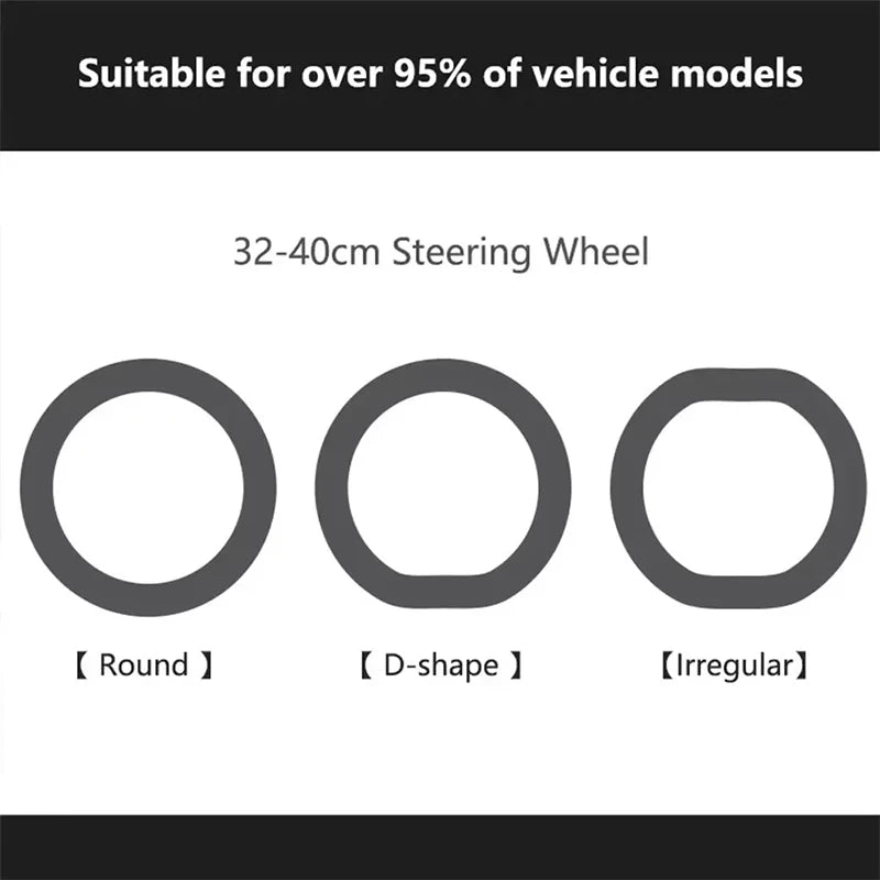 Silicone Steering Wheel Cover – Anti-slip Protective Grip for Universal Cars