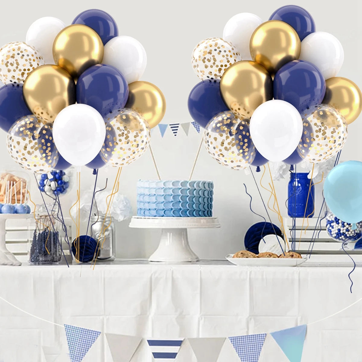 Metallic Pearl and Confetti Balloons – Decorative Latex Set for Party Events