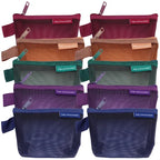 Transparent Mesh Zipper Pouch – Compact Organizer for Travel and Cables
