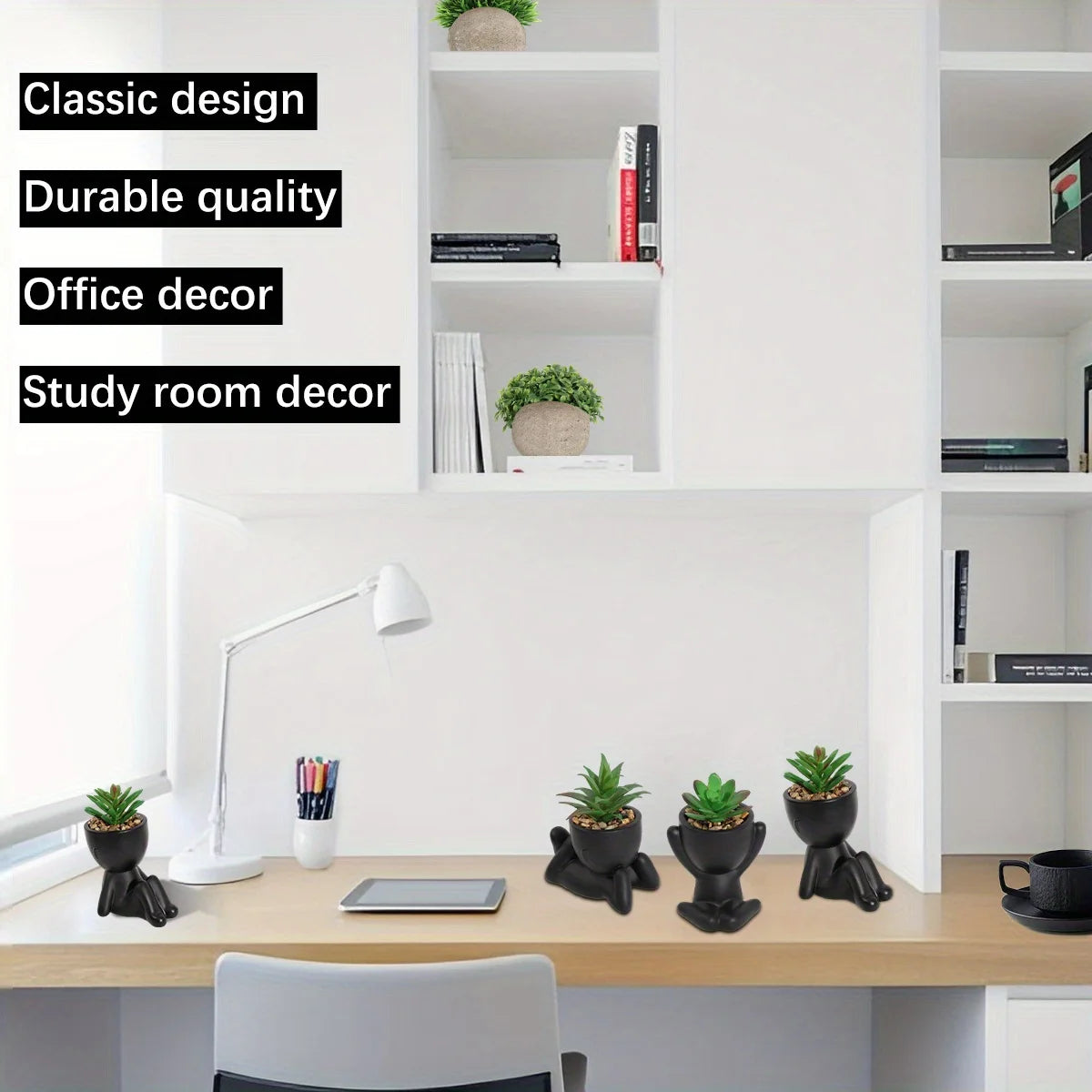 Artificial Aloe Vera Succulent Set – Cartoon PE Pot Plants for Home Decor