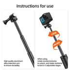 Extendable Buoyancy Selfie Stick – Floating Tripod for GoPro and DJI Action Cameras
