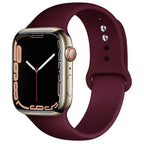Silicone Apple Watch Sport Band – Adjustable Strap for Series 1-11 and Ultra