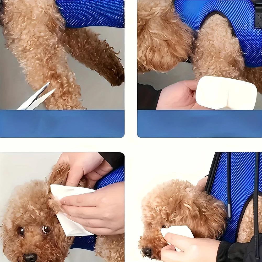 Pet Grooming Hammock – Anti-Scratch Restraint Bag for Dog and Cat Nail Trimming