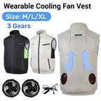 Cooling Fan Vest – Breathable Ice Workwear for Hot Weather Outdoor Labor