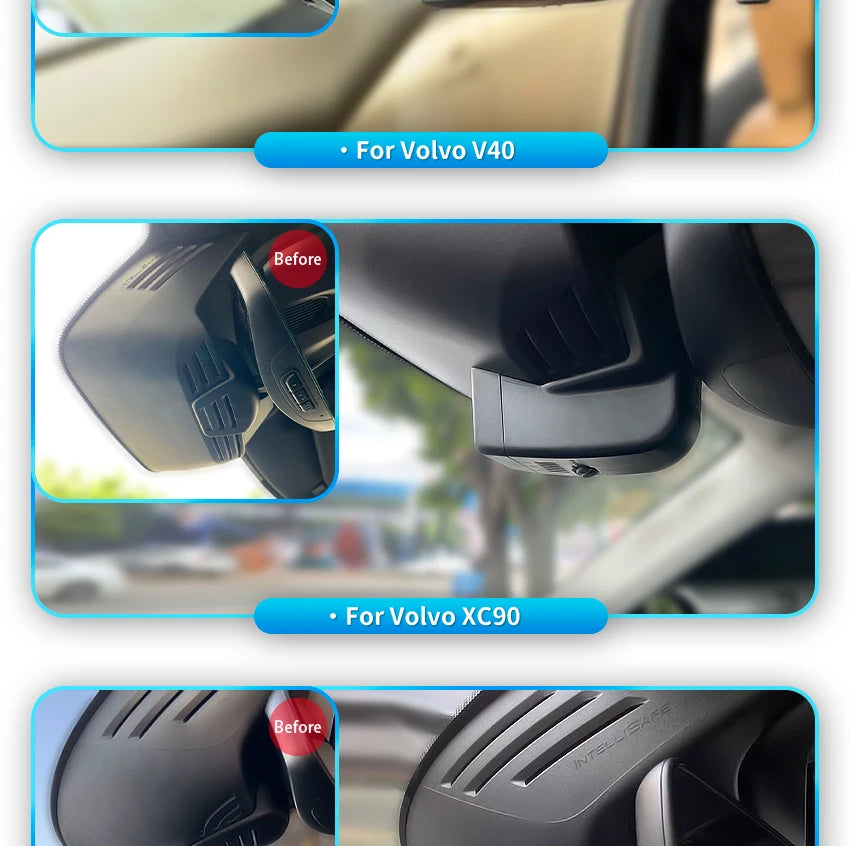4K Ultra HD Dash Cam – Vehicle DVR Video Recorder for Volvo and Polestar