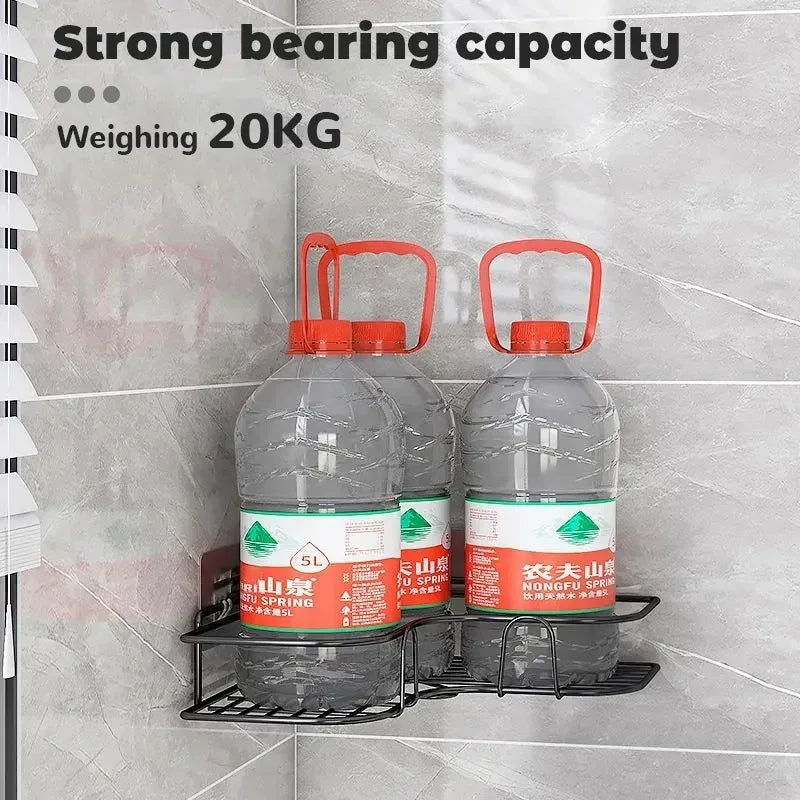 Bathroom Corner Storage Shelf – Wall Mounted Organizer for Shower